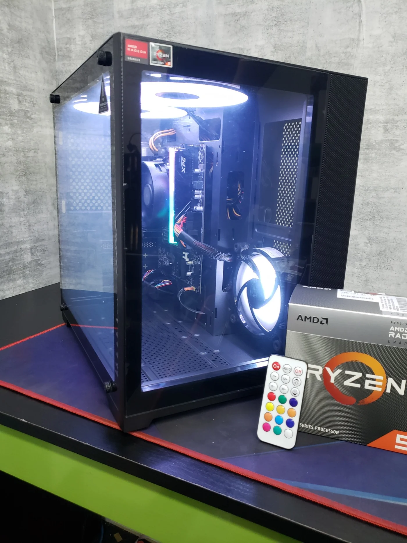 Computador gamer montado e funcionando